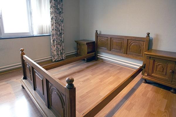 we specialize in removing all types of bed frames, including metal, wood, and upholstered frames